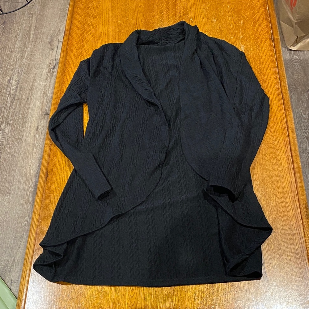 Elegant Black Women's Cardigan
